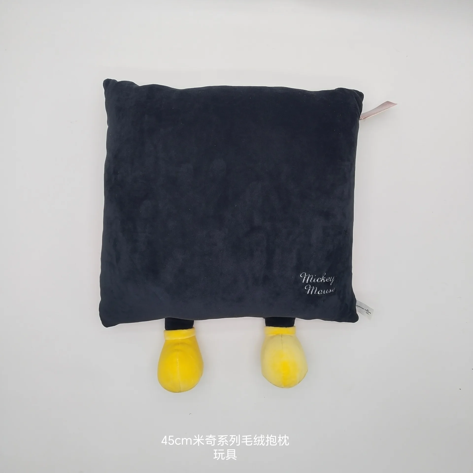 디즈니 미키 미니 도널드 덕 45cm 플러시 쿠션 - 귀여운 캐릭터 다리 디자인 푹신한 쿠션, 침대 및 어린이 침실용