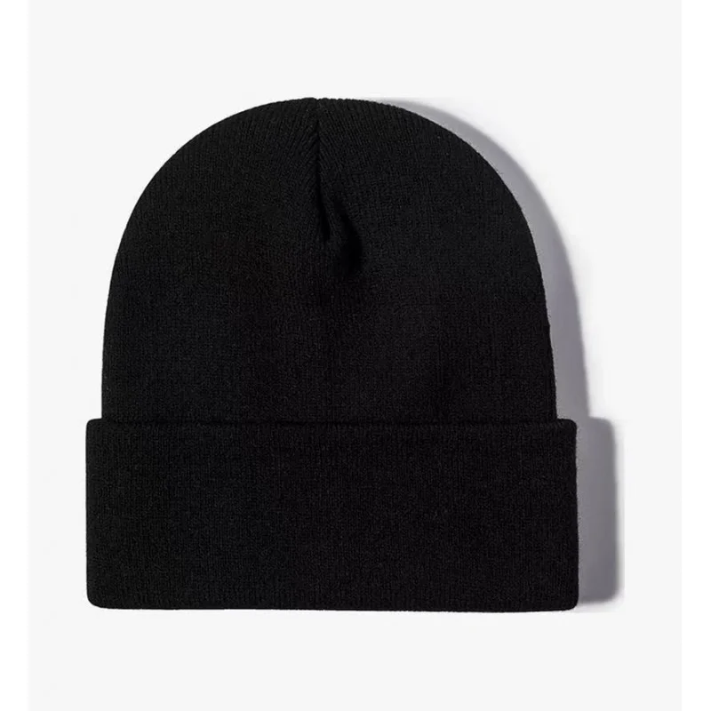 Solid Color Knitted Customizable Unisex Casual Warm Hat