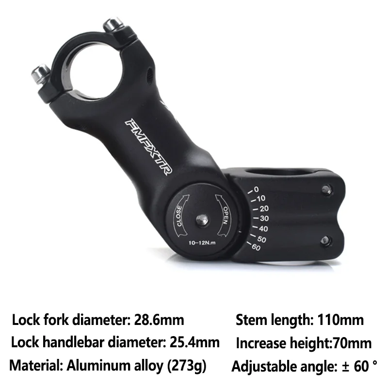 Potence VTT Aluminium 31.8mm – Noire – Dead Fly Stem – NEUF