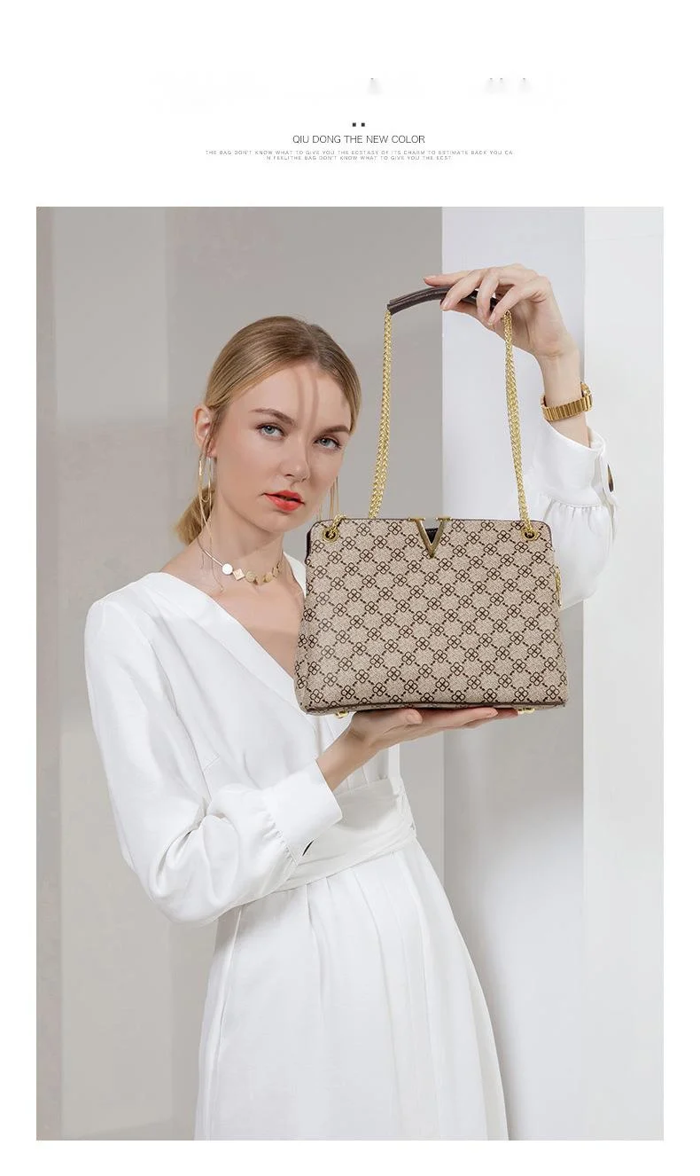 2023 Spring/summer New Fashion Easy to Wear Print Underarm Bag Fashion Flu One Shoulder Crossbody Bag Chain Handbag for Women_voghion.com