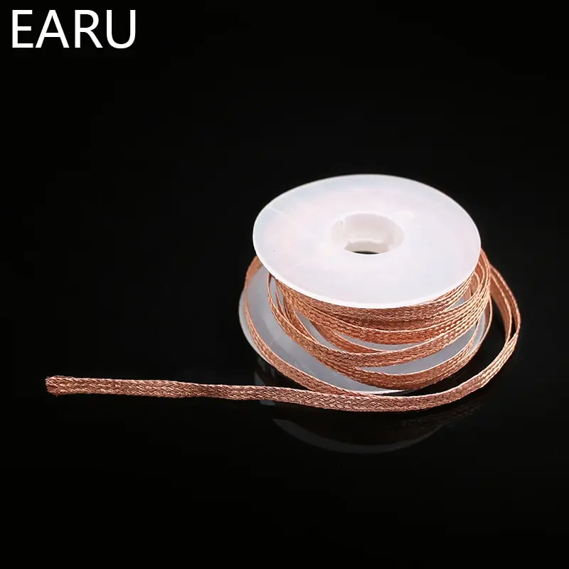 1mm-2.5mm-4mm 1.5M  3M  Desoldering Braid Solder Remover Wick Wire  Welding Tin Sucker Cable Lead Cord Flux Repair Tool AN