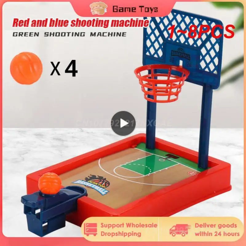 

1~8PCS Hot Summer Desktop Board Game Basketball Finger Mini Shooting Machine Party Table Interactive Sport Games For Kids Adults