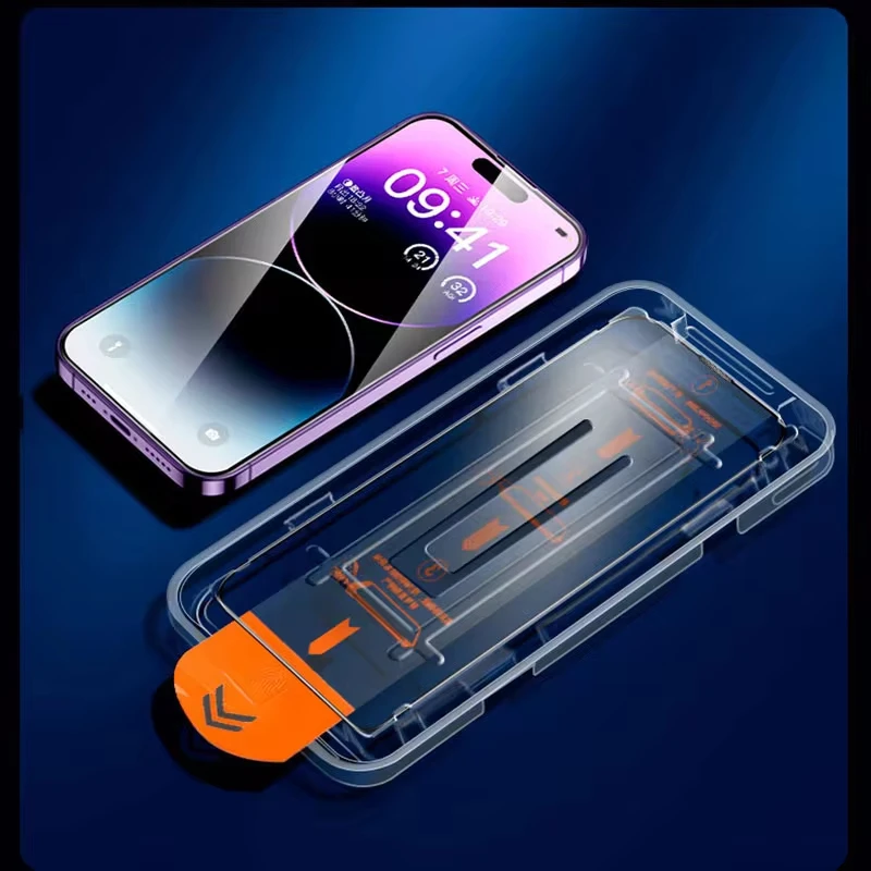 Dust-Free Installation Privacy Screen Protector with Tempered Glass Film