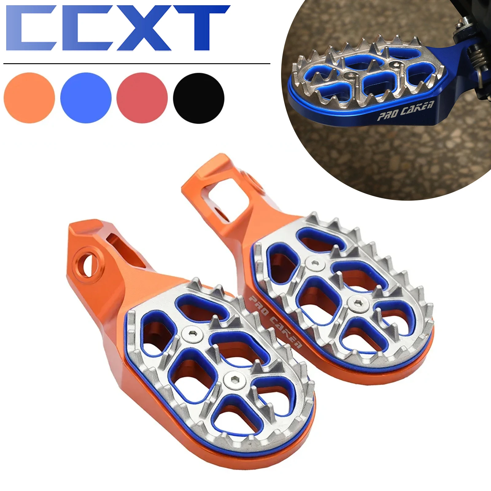 

Footrest Foot Peg Rest Pedals Footpegs For KTM EXC EXCF XCW 2024 SXF XC XCF SX 2023-2024 For Husqvarna FC FX TC TE FE TX 150-500