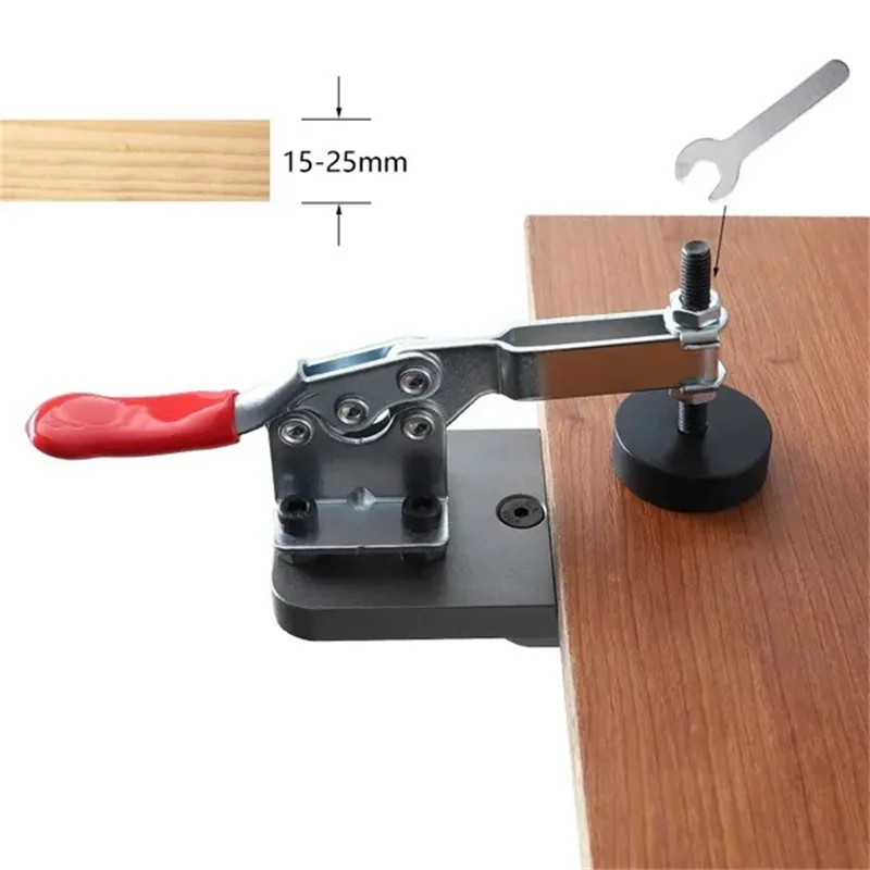 35mm Hinge Boring Jig Kit Aluminum Alloy Hole Opener Template Woodworking Hole Puncher Drilling Guide Locator for Door Cabinets