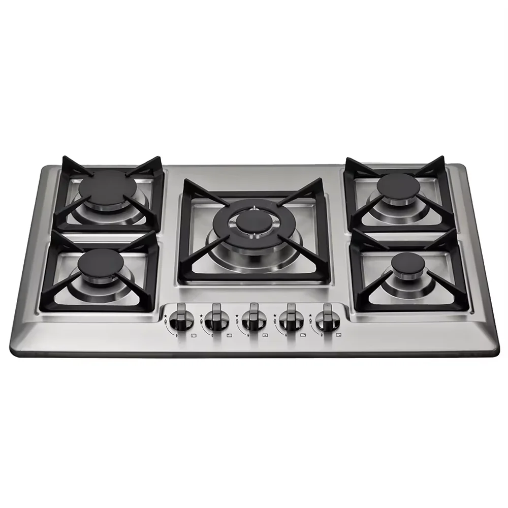 Built-in Tabletop Gas Cooktop, 1 Electric Oven with 4 Burners, Multi-head Home Gas Cooktop, Home Kitchen