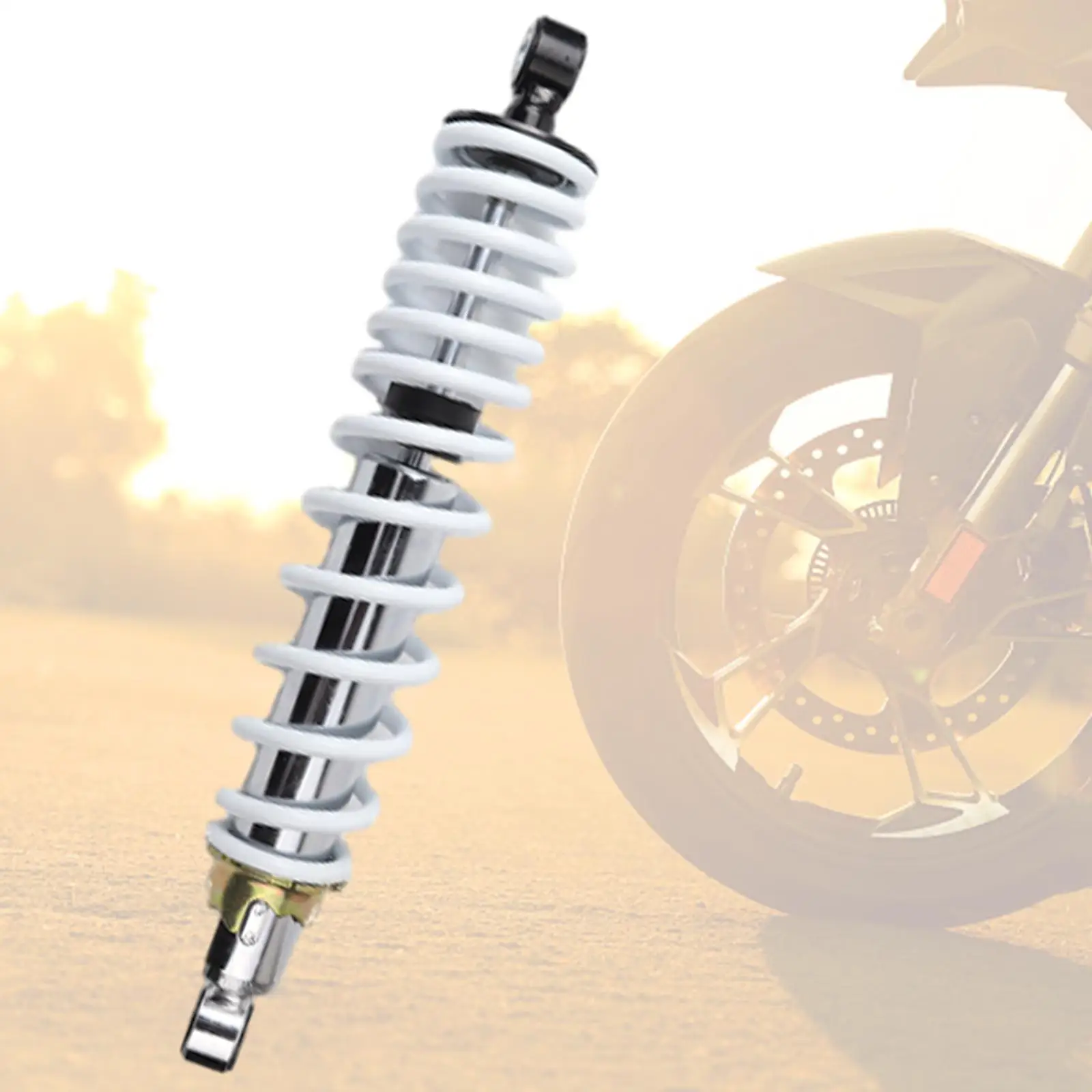 Generic Motorcycle Shock Absorber Damping 260mm Waterproof Sturdy Damping Suspension for Easy Install Spare Parts