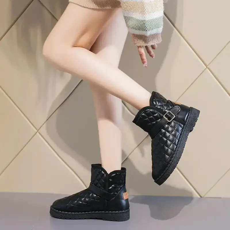 Women’s Thickened Cotton Snow Boots – Waterproof Warm Winter Boots