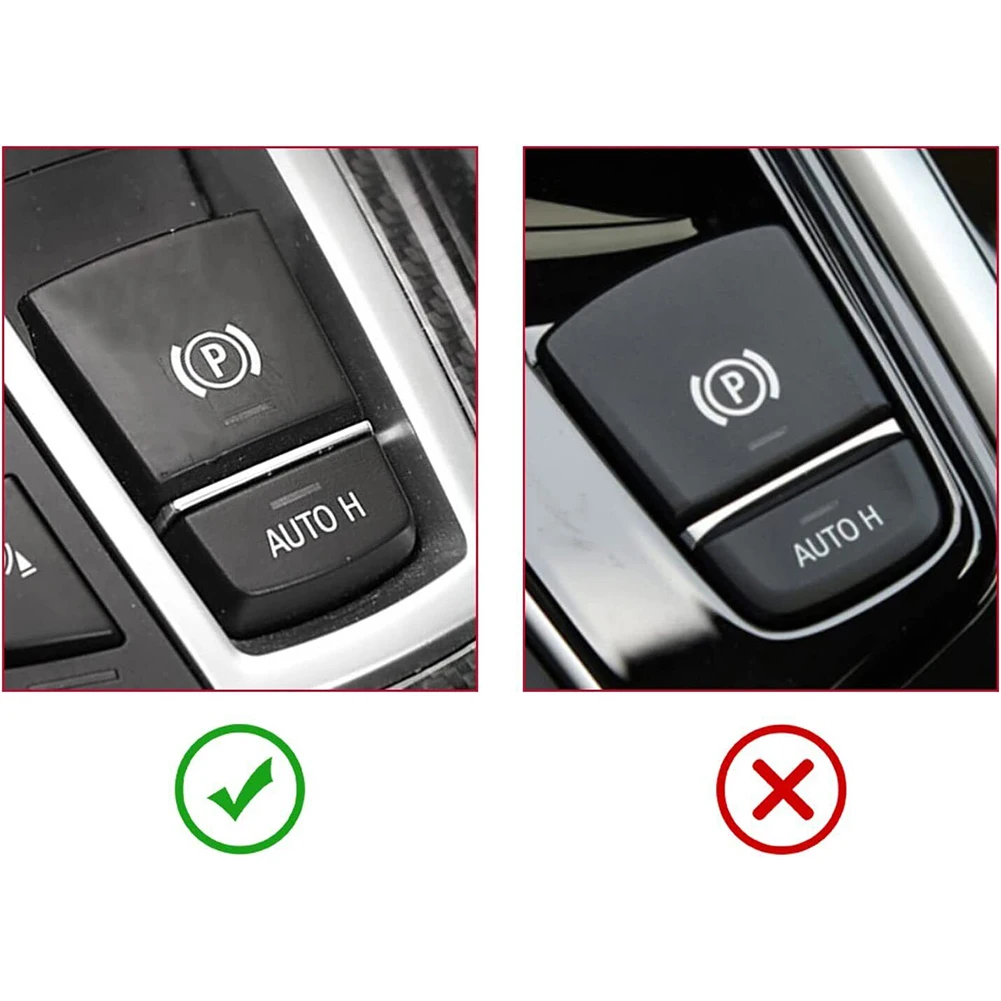 

Car Switch Button Cover Scratch-Resistant Durable Gear Shift Panel Side Switch Handbrake For BMW 5 6 Series X3