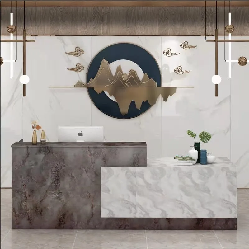 Beauty Salon Desk Aesthetics Counter Outdoor Small Front Cash Shop Reception Bar Convenience Store Business Display Furniture