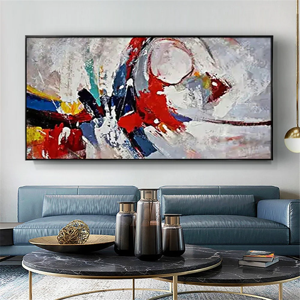 

Modern Abstract 100% Handmade Textur Graffiti Colored Lines Picture Street Canvas Paintings Decor Wall Art Pictures Home Quadros