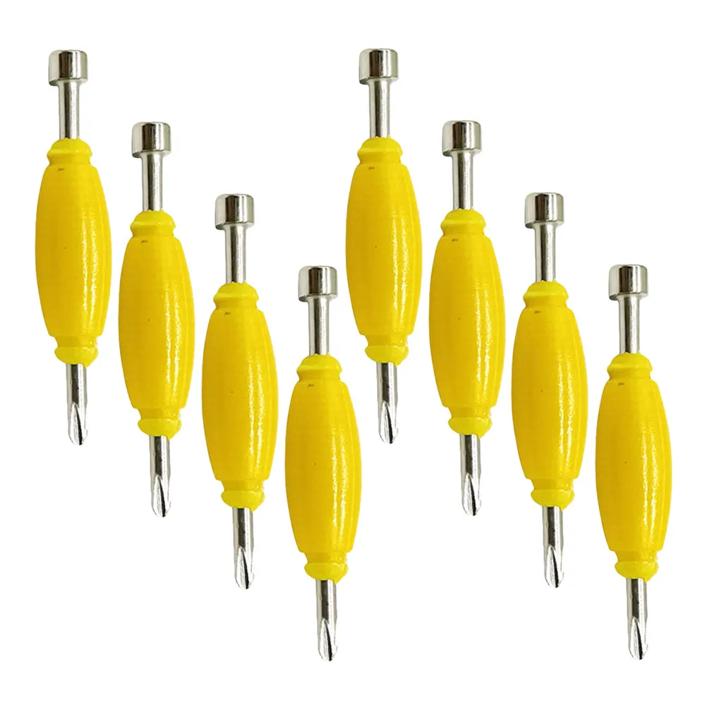 8Pcs 손가락 끝 보드 스크루 드라이버 세트 핑거 보드 휠 베어링 교체 용 듀얼 팁 미니 스크루 드라이버 휴대용 견고한