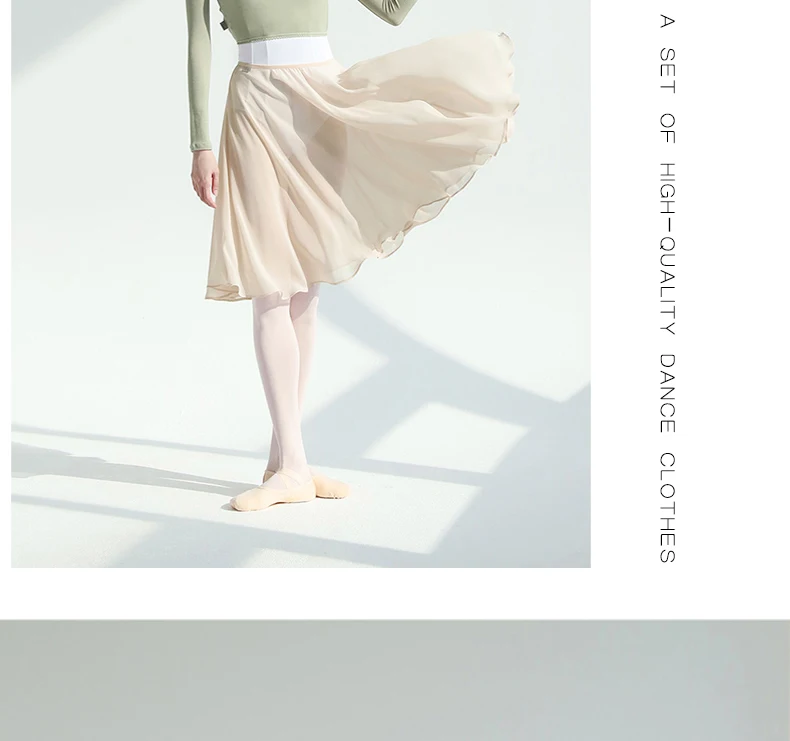 Ballett-Übungsanzug Tanzanzug Gymnastikanzug Tüllrock für Erwachsene Damen Grundausbildung Ballettrock Strumpfhose – Detail 9