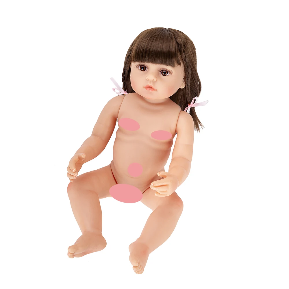 Bebê reborn boneca princesa corpo silicone pode banhar