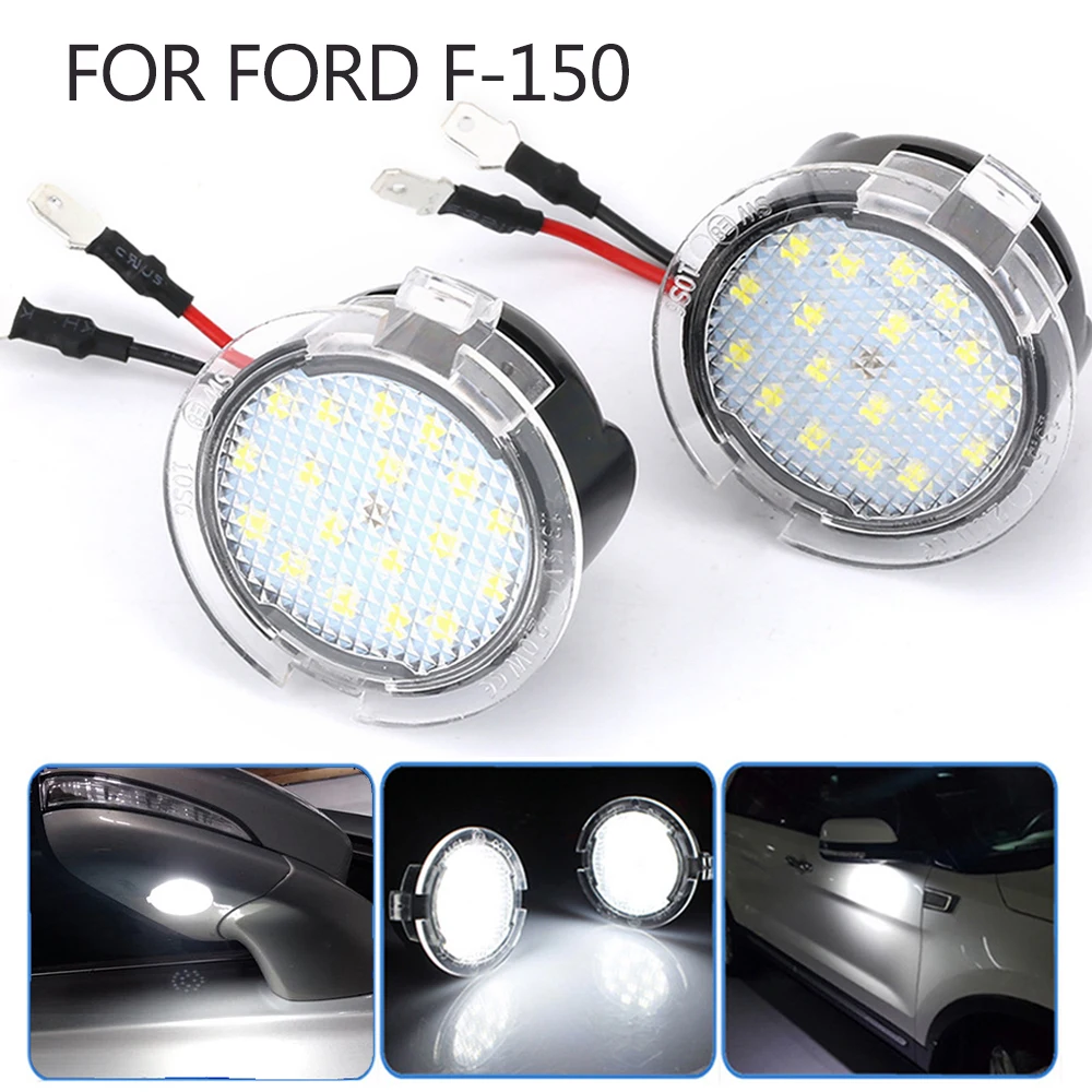 

Car LED Under Side Mirror Puddle Light Ford F-150 Mondeo MK5 Edge Fusion Explorer Flex Taurus Mustang Auto Rearview Mirror Light