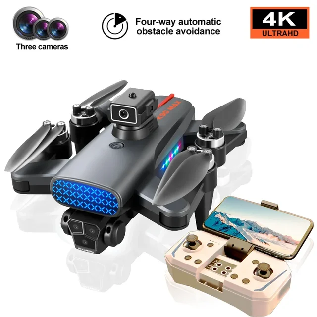 K90 Max Dron with Camera 4K HD Three Camera Brushless Motor GPS WIFI Obstacle Avoidance Foldable Aerial Photography Quadcopter 1