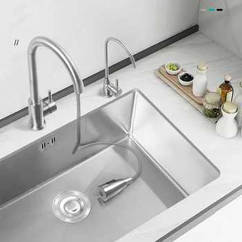 อ่างล้างจานสแตนเลสหลายขนาดอ่างอ่างล้างจานอ่างล้างจานอ่างล้างจานอ่างล้างจานอ่างล้างจานเดี่ยวสำหรับห้องครัวที่มีการระบายน้ำในห้องครัว 2