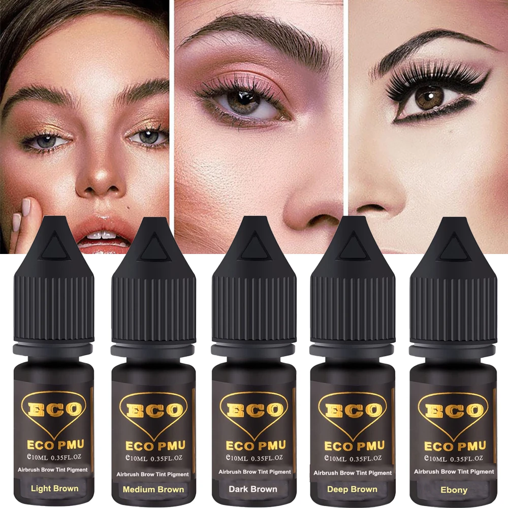 ECO PMU Airbrush Brow Hybrid Tint Pigments 10ml tattoo ink tattoo ink pigment tattoo ink kit