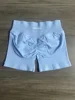 Impact Shorts with Logo Low Waist Seamless Yoga Shorts Scrunch Bum Gym Shorts Workout Biker Short Stretch Fitness Clothing 4