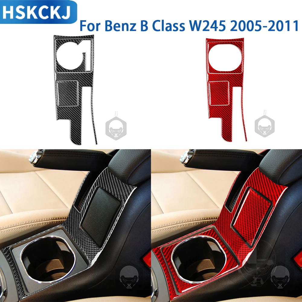 

Для Benz B Class W245 2005-2011 аксессуары из углеродного волокна интерьерная Автомобильная Панель ручного тормоза комплект рамы отделка наклейка украшение