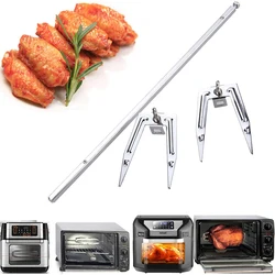 Barbecue Air Fryer Rotisserie For Ovens Accessories Airfryer Roast Chicken Spit Roaster Forks BBQ Grill Tools Kitchen Outdoor