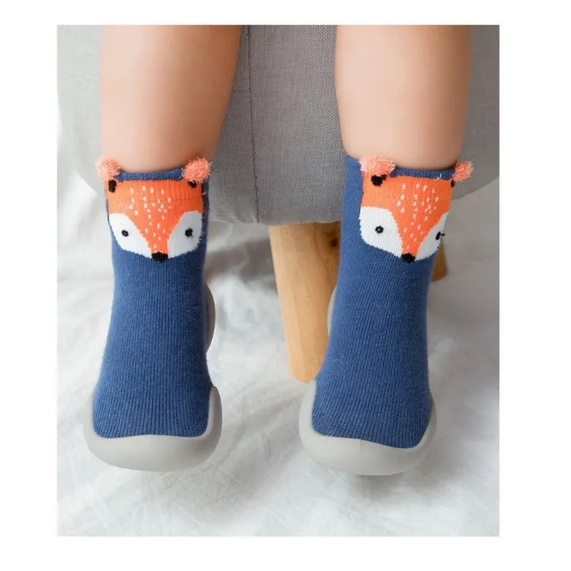 Spring Baby Toddler Shoes Baby  Shoes Non-slip Fox Tiger  Thickening Shoes Sock Floor Shoes Foot Socks Animal Style