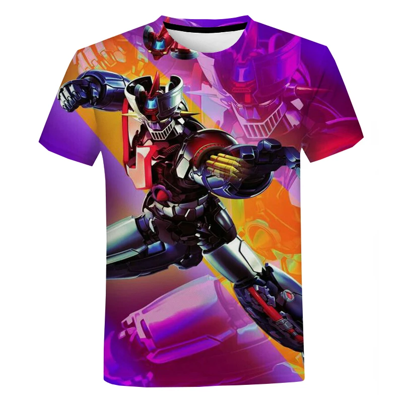 

Men's and Women's New Robot Mazinger Z 3D Printed T Shirt Street Fashion Oversized T Shirt Harajuku Casual Tops