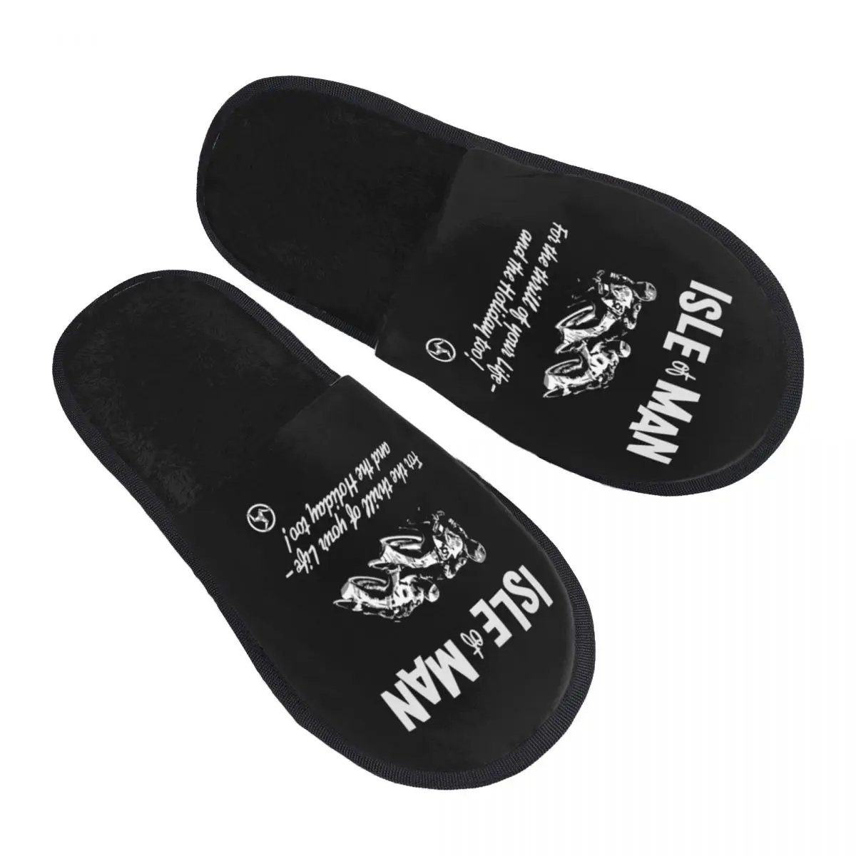 

Isle Of Man House Slippers Women Comfy Memory Foam Motorcycle Tt Races Slip On Hotel Slipper Shoes