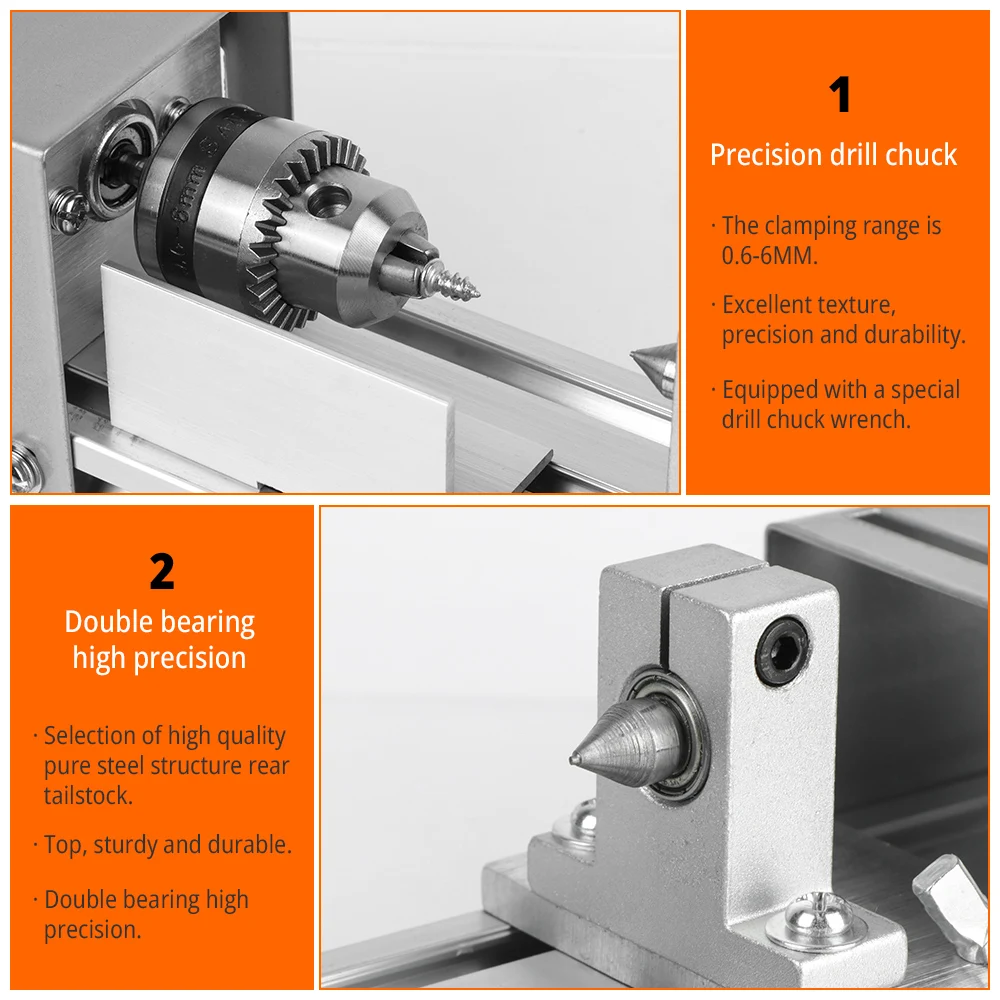 Токарный станок, миниатюрный вращающийся инструмент для шлифовки и полировки жемчуга Будды, 12-24 В