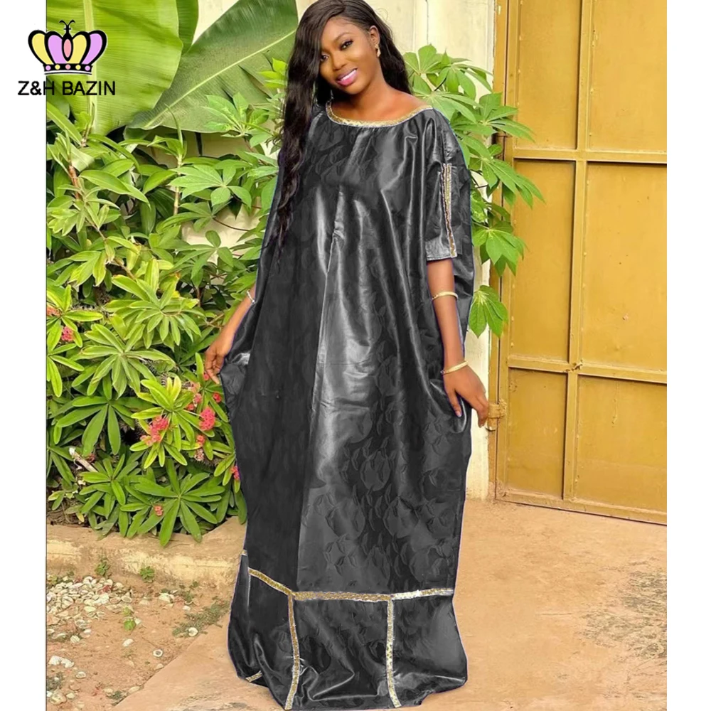 

Bazin Riche Dresses From Senegal Top Quality Original Bazin Riche Long Clothing For African Daily Party Large Size Dashiki Robe