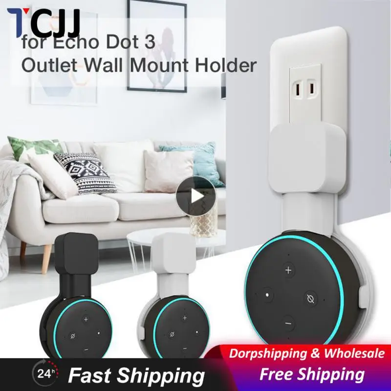 Supporto Per Supporto Per Presa Di Corrente Per Montaggio A Parete Da 1 ~ 10 Pezzi Per Supporto Per Presa Di Corrente Echo Dot 3 Per Amazon Echo Dot 3