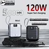 50000mAh Mini Portable Power Bank 120W Two Way Super Fast Charge Large Capacity Battery For iPhone Xiaomi Samsung Lenovo Huawei 1