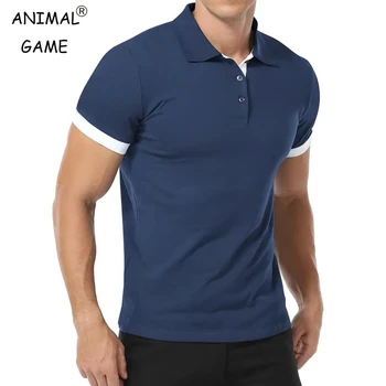 New Men’s Classic Lightweight Polo Shirt Short Sleeve T Shirts Summer Casual Breathable Tops Button Up Streetwear