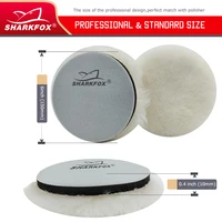 5 pieces/set 6Inch Wool Polishing Pad For Polisher Machine Waxing Polishing Buffing Car Paint Care Polisher Pads For Car Polish 2