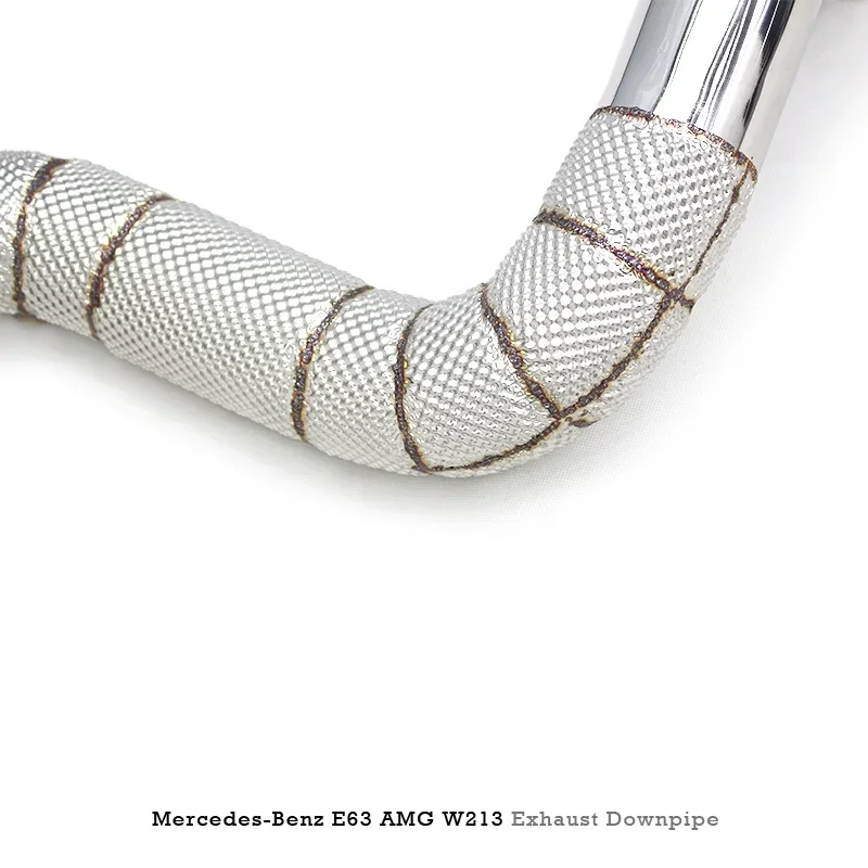 Section High flow Pipes branch downpipe Exhaust Pipe with for E63 S W213 4.0TT