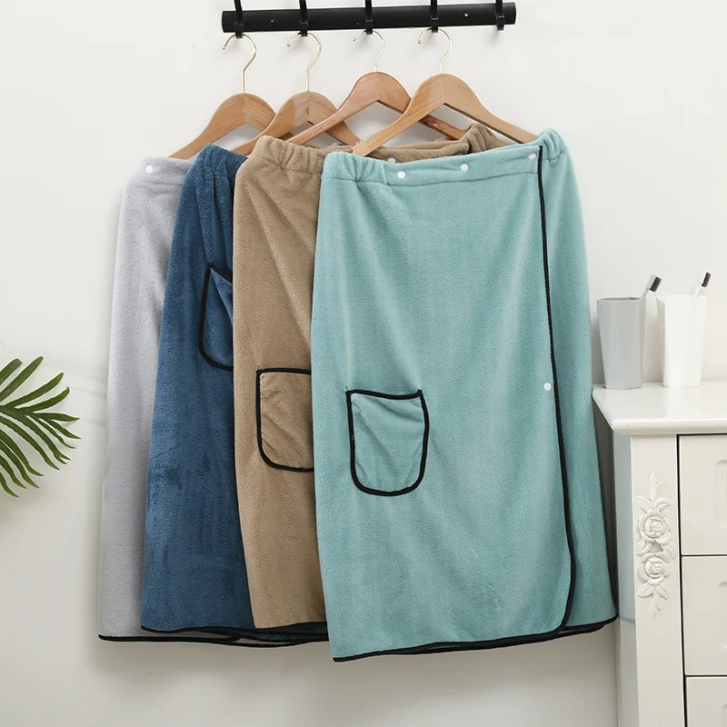 

Мужское банное полотенце 80*135 см, с карманом