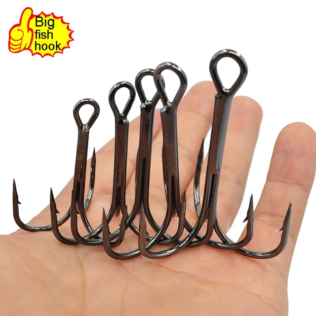 Treble Hook 10#-10/0# Full Size Fishhooks 34PCS/10PCS Super Sharp