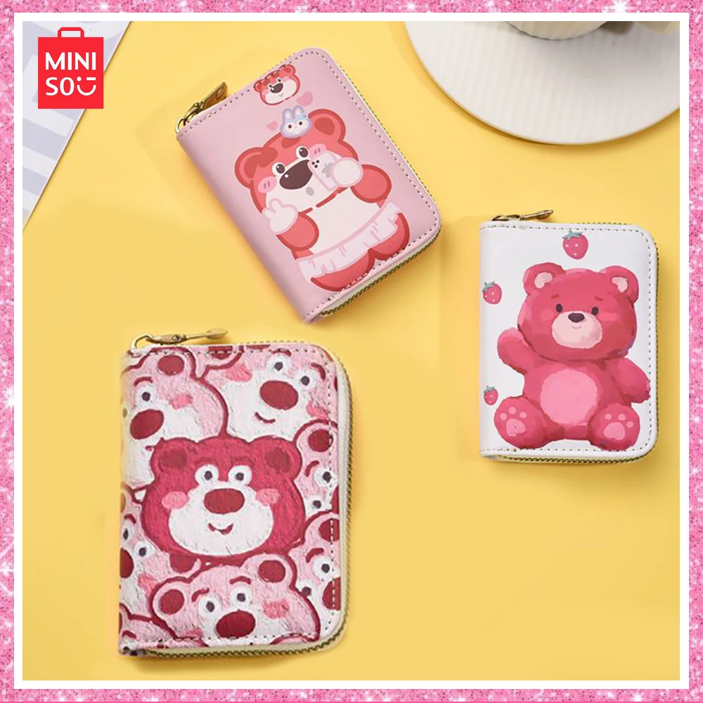 

Miniso Lotso мультяшный Большой вместительный карман для карт ультратонкий Маленький Изысканный антибликовый подарок для девушки на день рождения
