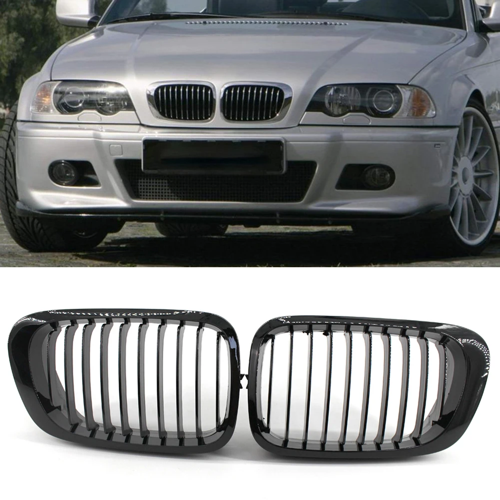 Matte Black ABS Front Kidney Grille for Car Exterior