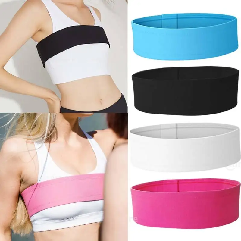 Breast Compression Band Shockproof Elastic Sports Chest Belt Sport Bras Strap for Exercise Jumping Rope Yoga Fitness Workout fitness resistance band fitness accessories women sports bra