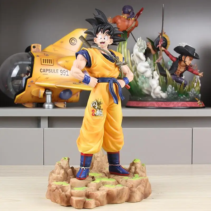 Anime Dragon Ball Z Son Goku Figure Goku Super Saiyan Action Figures 30CM  PVC Statue Collection Model Toys Gifts - AliExpress