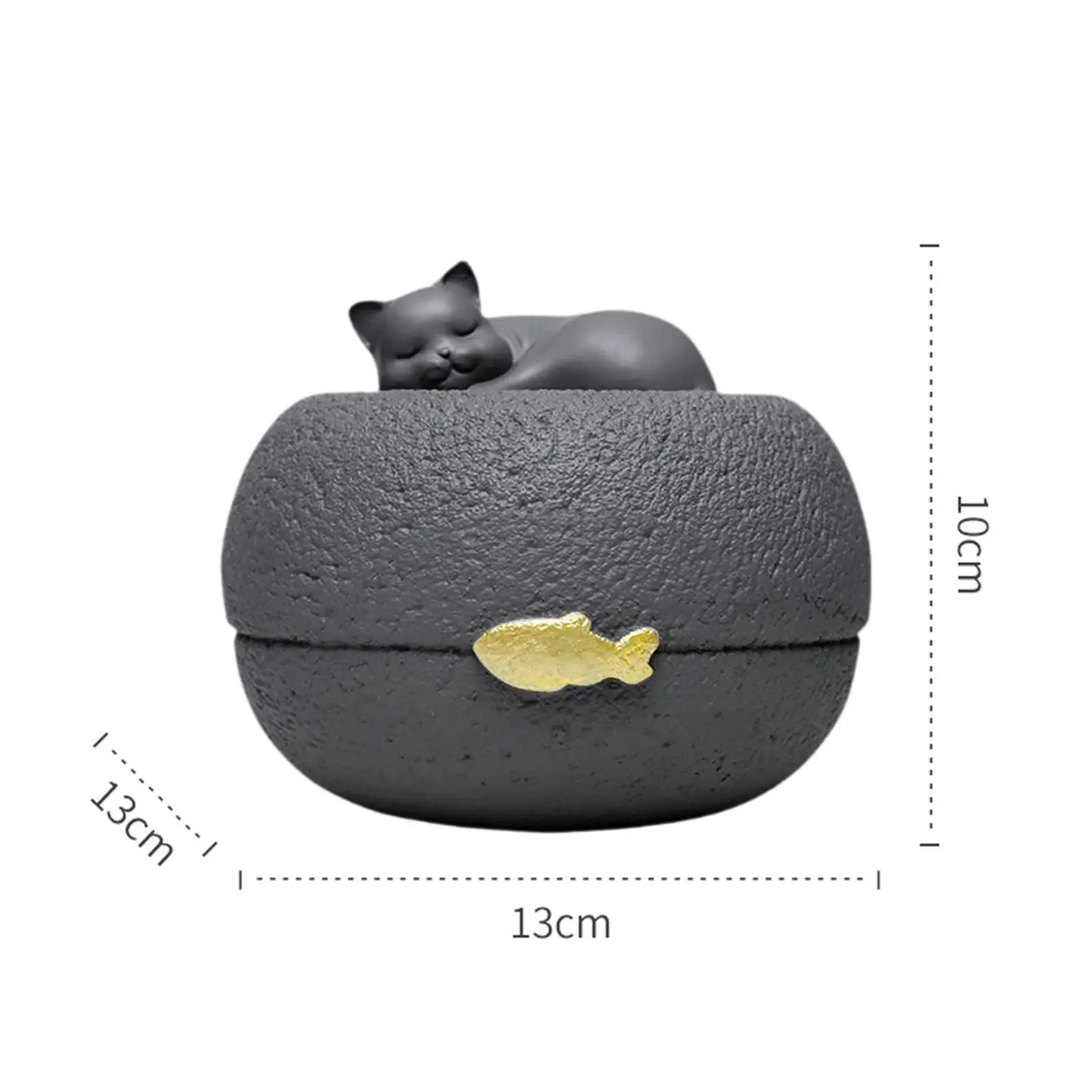 Cat Memorial Urn Pet Remembrance Container Premium Resin Animal Pet Urn