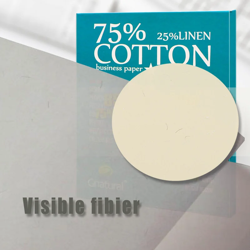 85gsm 75% cotton 25% linen paper A4 210*297mm 100 sheets GLYYT042