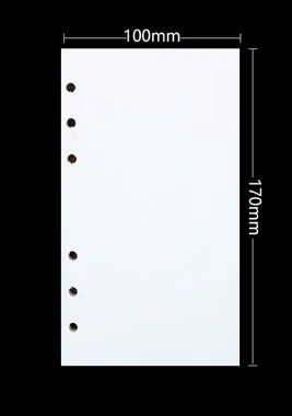 Kawaii Kraft Binder Notebook Refill with Planner Pages