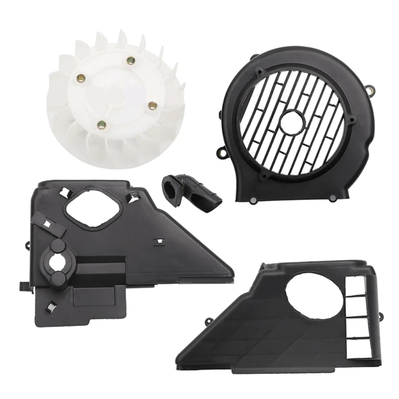

090E Black Upper Scooter Lower Air Cooling Shroud Assembly for GY6 125 150cc