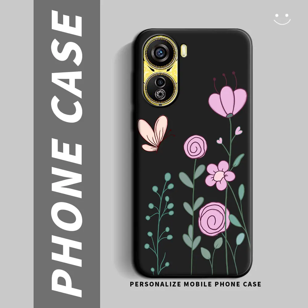 Shockproof Silicone Soft Phone Case with Fashion Cartoon Design - Back Cover