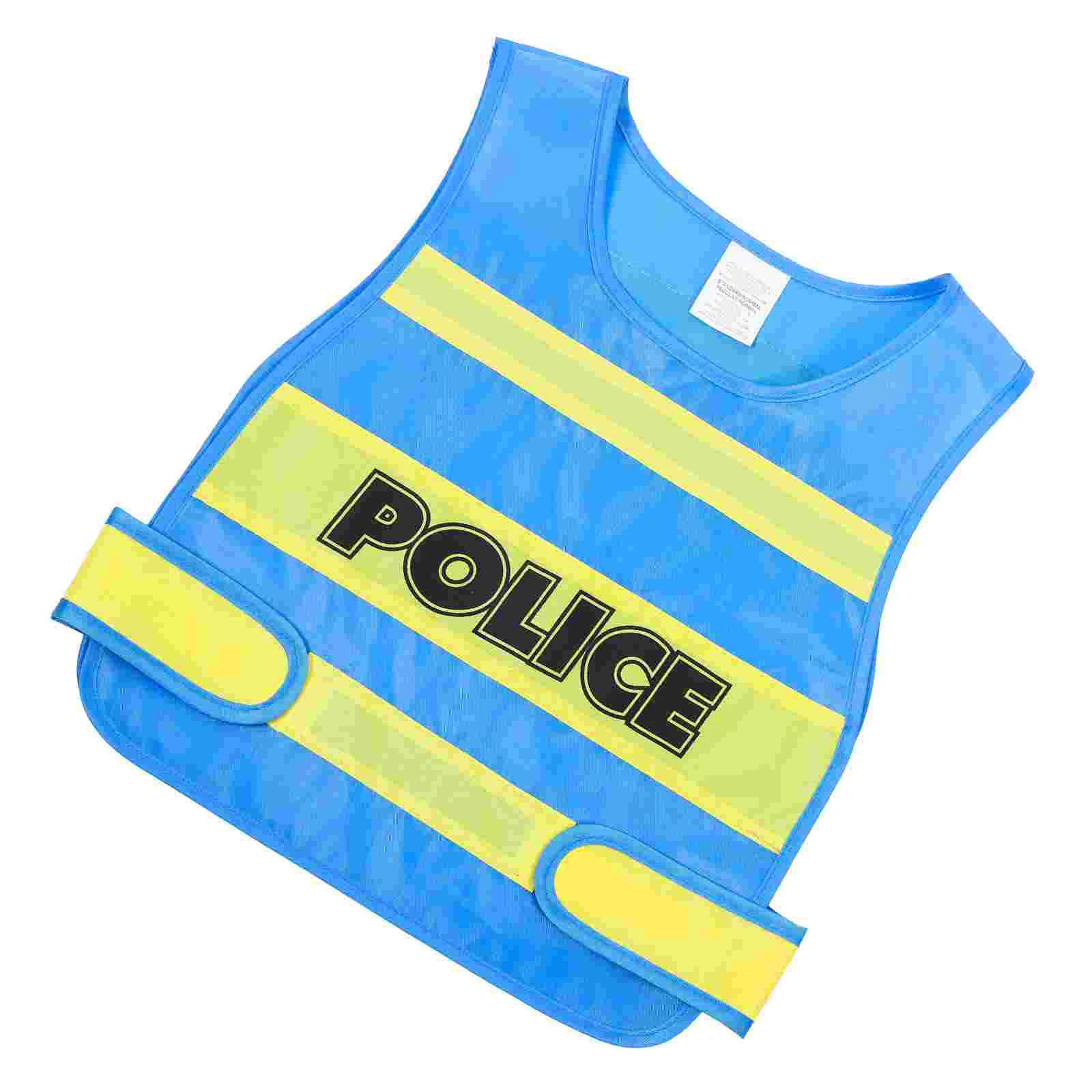 

Полицейский жилет для малышей, костюм для косплея, жилет для макияжа, реквизит для макияжа для детей, тканевый детский Косплей
