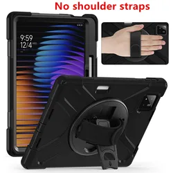 Heavy Duty Shockproof Tablet Case Cover for POCO Pad X1 11.2 - in (Black No Straps)