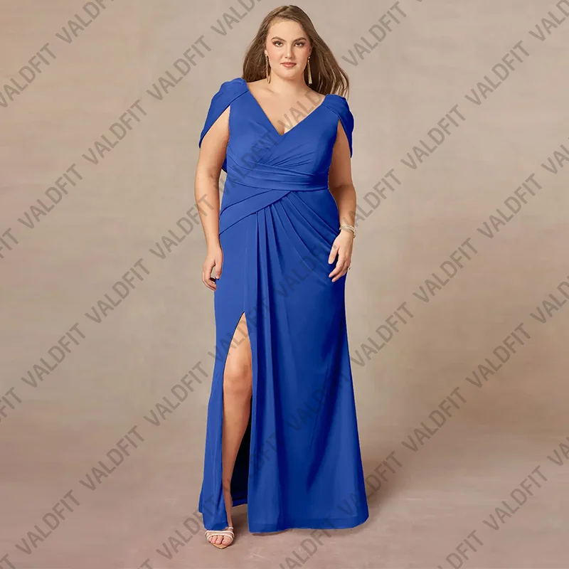 Plus Size Blue Mother of the Bride Dresses Weddings Party Dress