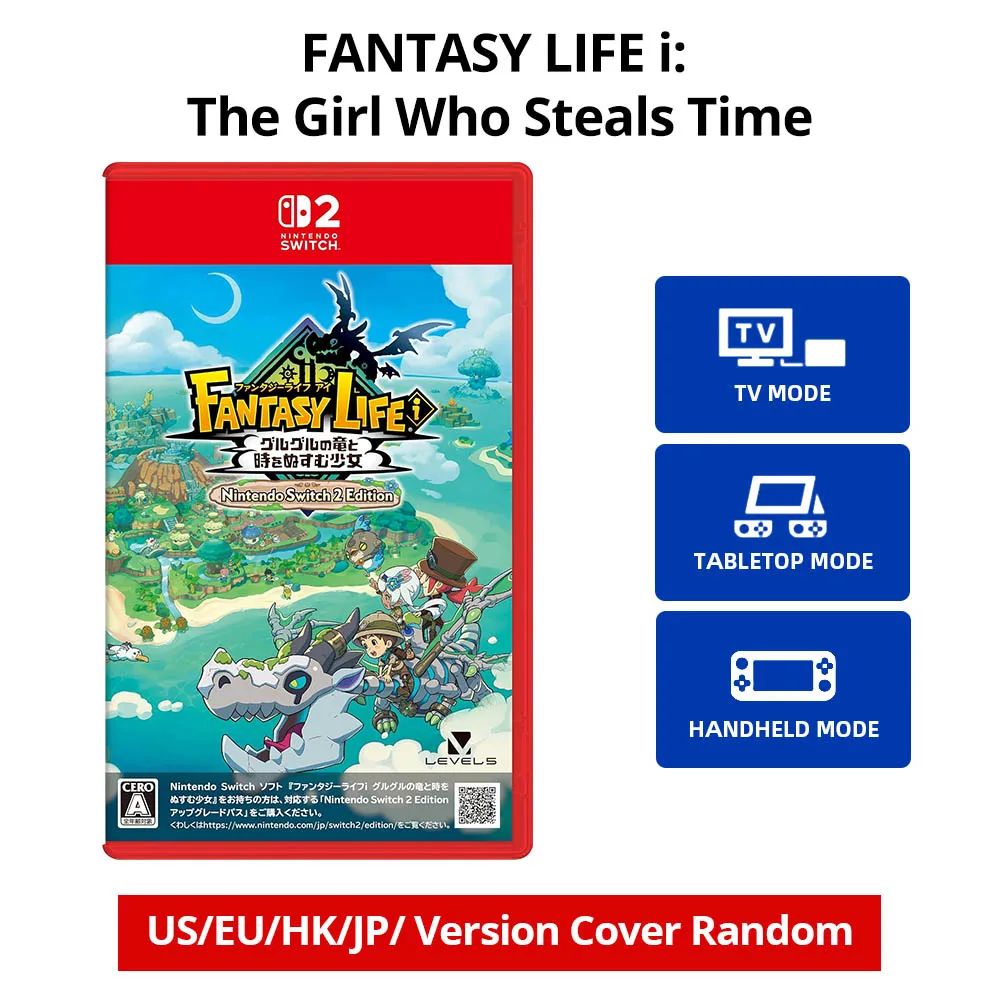 Fantasy Life i: Guruguru Dragon and the Timeless Girl - Role-Playing Game Cartridge